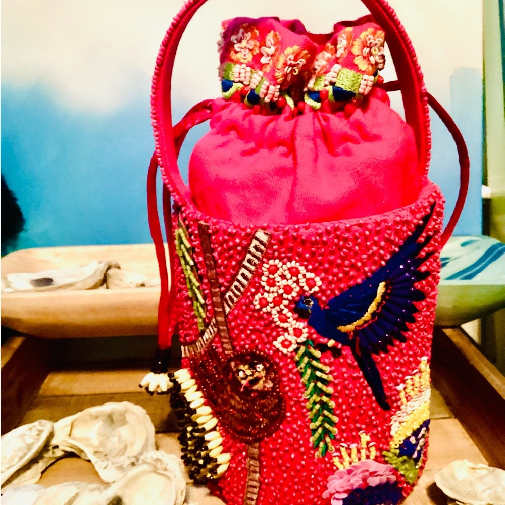 Boutique beaded Handbag Beach Tote bag